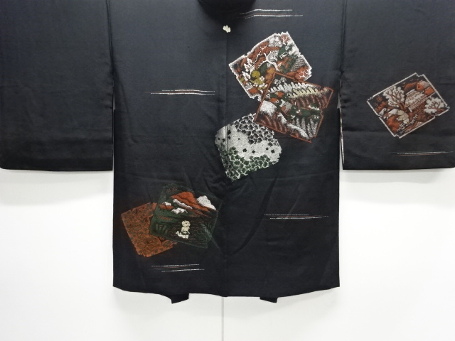 Japanese Kimono / Antique / Haori Silk